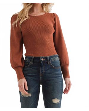 And The Why Kensi Ribbed Bodysuit - Blue