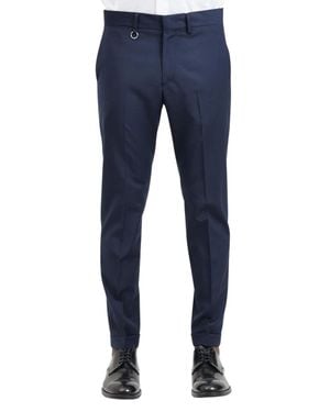 GOLDEN CRAFT 1957 Wool-Blend Stretch Pants - Blue