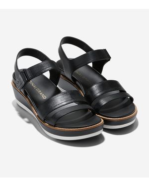 Cole Haan Originalgrand Peyton Flatform Sandals - Black