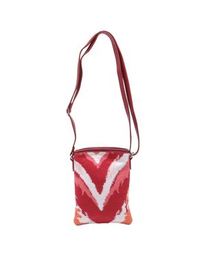 Missoni Patterned Snap Crossbody Bag - Red