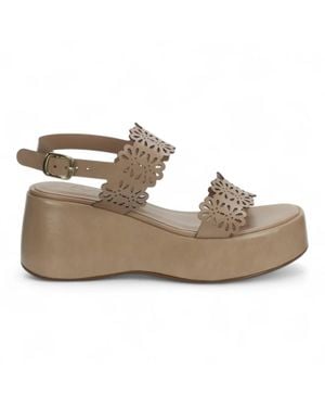 Love Rio Betty Platform Wedge - Natural