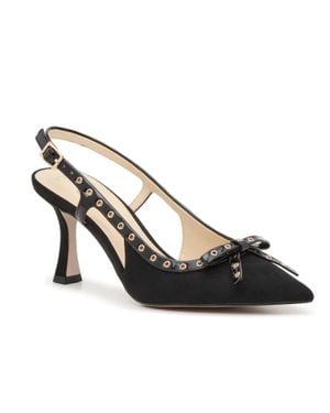 Jessica Simpson Fluerra Pump 6 Pointed Toe Slingback Heel Zap1609 - Black