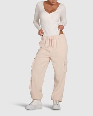 Belle & Bloom Perfect Match Cargo Trackpants - Natural