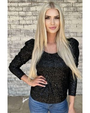 Sterling Kreek Bubble Bling Babe Top - Black