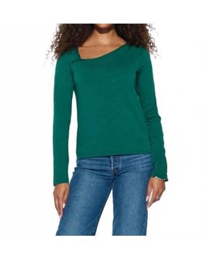 Nation Ltd Anita Asymmetrical Long Sleeve Top - Green