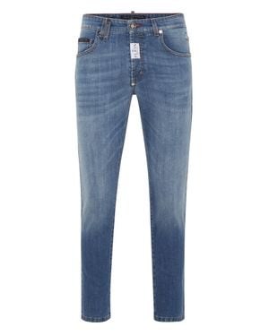 Philipp Plein Denim Pants Skinny Fit - Blue