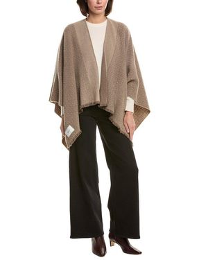 Rag & Bone Joni Tweed Reversible Wool Poncho - Brown