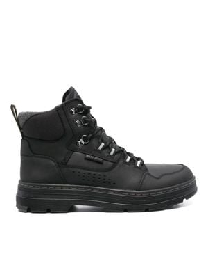 Dr. Martens Rilla Perforated Padded Collar Ankle Boots - Black