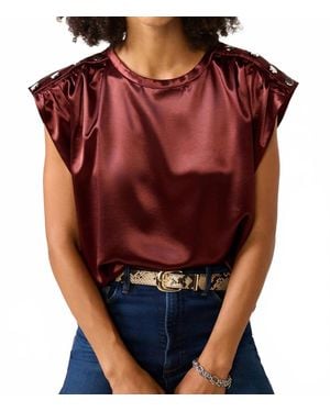 Melissa Nepton Randy Satin Blouse - Red