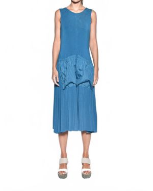 Simply Mila Pocket Bags Dress - Blue