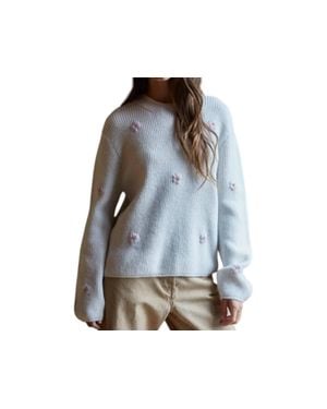 By Together Franki Flower Sweater - Blue