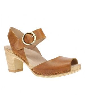 Dansko Tamra Bold Heel Sandal - Brown