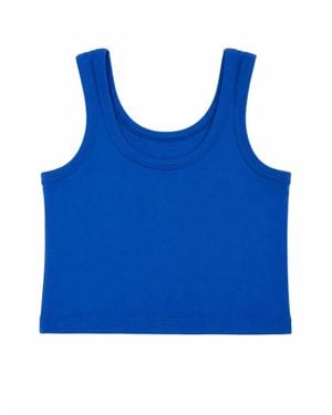 Theme Girls Harlow Camp Heart Cut Out Tank - Blue