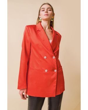 TRUEDAMES Perfect For Me Blazer - Red