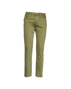 Edwin Kurabo Natural Tapered Denim Jeans - Green