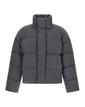 Entire studios Wool Full-Length Jacket - Gray