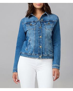 Lola Denim Gabriella Classic Denim Jacket - Blue