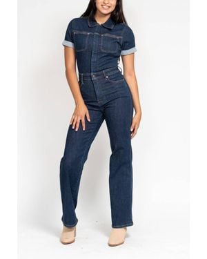 Judy Blue High Waist Tummy Control Jumpsuit - Blue