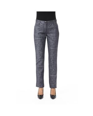 Byblos Viscose Pants - Blue