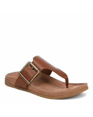 Vionic Emma Thong Sandals - Brown