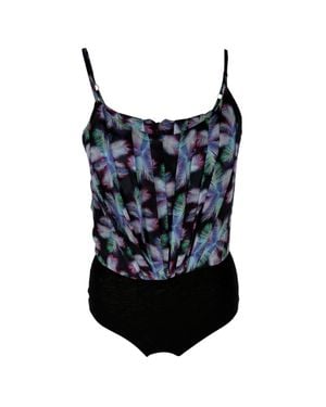 Sandro Sandro Palm Tree Print Bodysuit - Blue