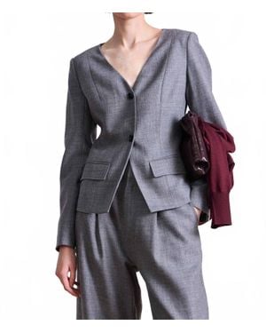 Apiece Apart Asma Blazer Top - Gray