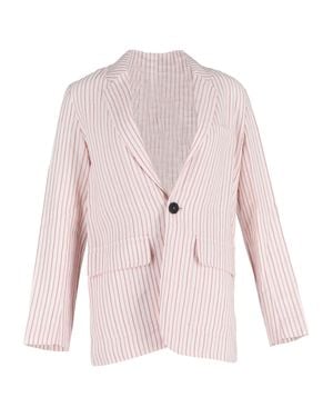 Vanessa Bruno Leto Pinstriped Woven Blazer - Pink
