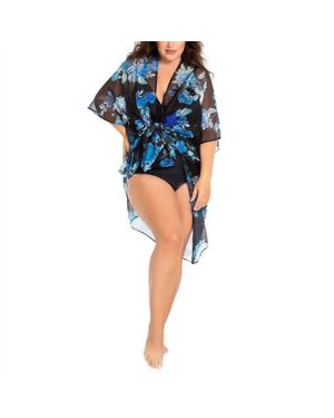 CYN & LUCA 2-Pieces Swimsuit & Cover Up - Blue