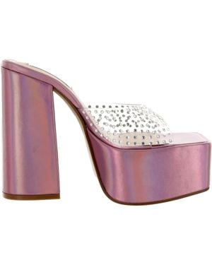 Steve Madden Ruby Heeled Sandai Iridescent Ruby-Iri - Pink