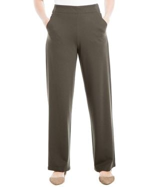 Max Studio Easy Leg Ponte Pant - Gray
