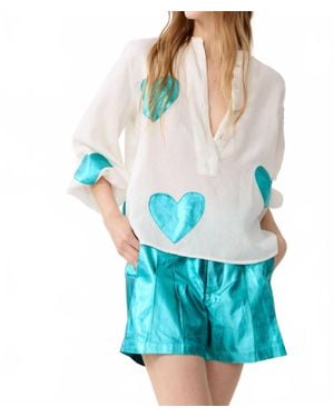 Lanhtropy Cupid Linen Shirt - Blue