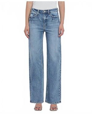 VERVET BY FLYING MONKEY 90's Super High Rise Wide Jeans - Blue