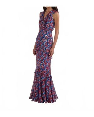 Saloni Rita Dress - Purple