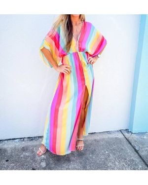 Z & L Europe Harlequin Maxi Dress - White