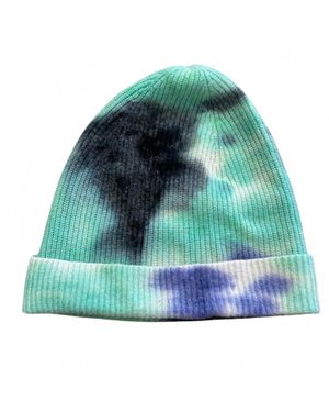 Crush Tie Dye Knit Hat - Green