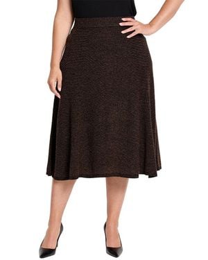 NIC+ZOE Plus Pixel Knit Skirt - Black