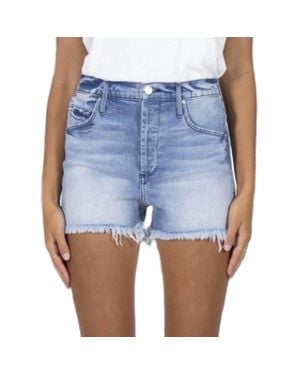 Black Orchid Karen High Rise Cut Off Short - Blue