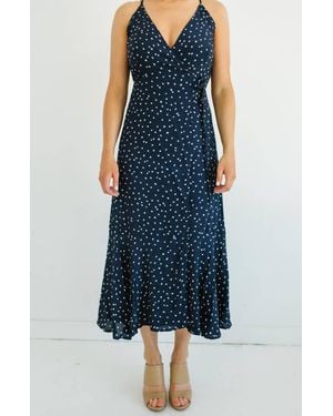 Reset By Jane That's A Wrap Maxi Dress - Blue
