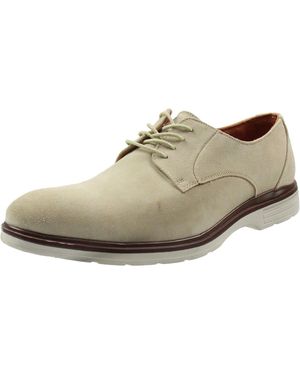 Stacy Adams Lace-Up Suede Oxfords - Natural