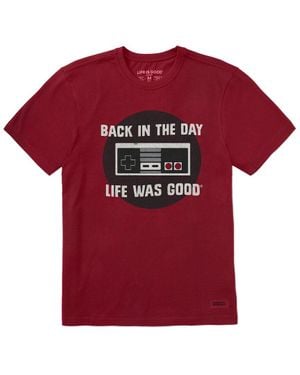 Life Is Good. Crusher T-Shirt - Red
