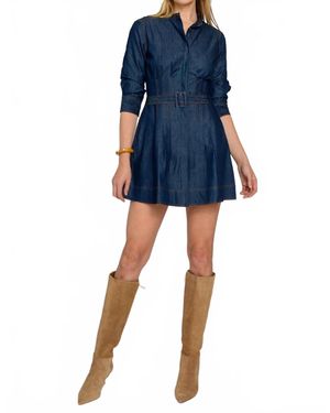 Elizabeth James The Label Cameron Mini Dress - Blue
