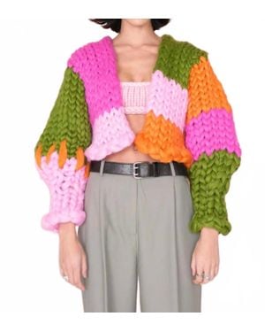 Hope Macaulay Ariel Colossal Knit Jacket - Pink