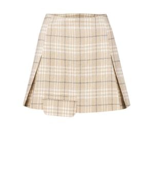 Pcfg Free Heaven Pleated Mini Skirt - Natural
