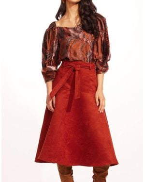 Eva Franco Allas Skirt - Red