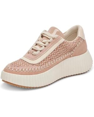 Dolce Vita Dolen Sneakers Blush Round Toe Platform Shoes Htat1087 - Pink