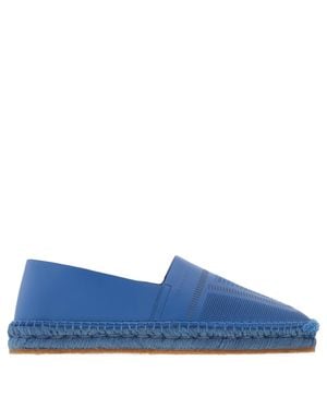Ferragamo Ferragamo Seda Leather Espadrilles, Size 7 C - Blue