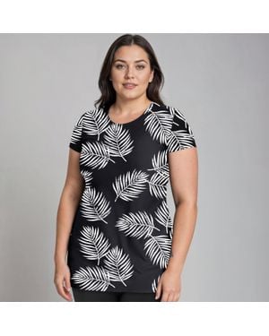 Calypsa Plus Anna Longer Length Swim Tunic - Gray
