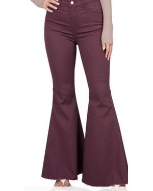 Zenana Eggplant Bell Bottom - Red
