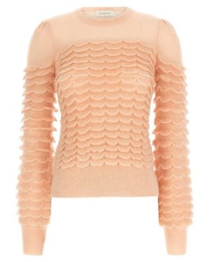 Zimmermann 'Hypnotic Scallop' Sweater - White