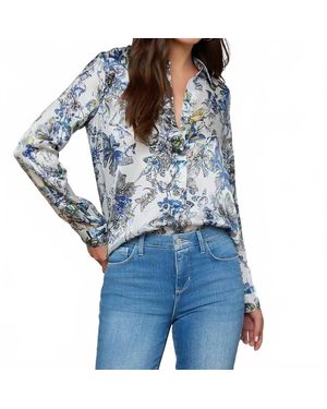 L'Agence Tyler Silk Blouse - Blue
